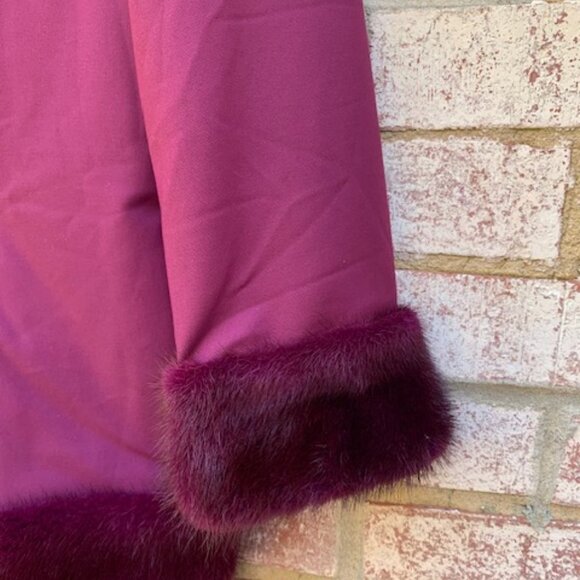 Flavio Castellani Back V Neckline Mink Wool dress NWT - Picture 5 of 15